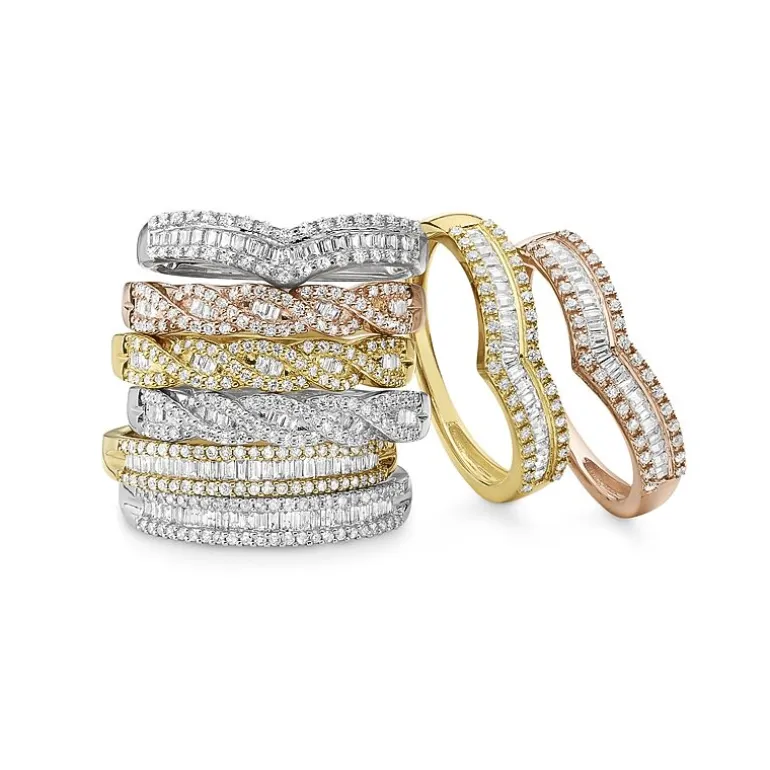 1/4 CT.T.W. Natural Diamond 10K Gold Anniversary Wedding Band