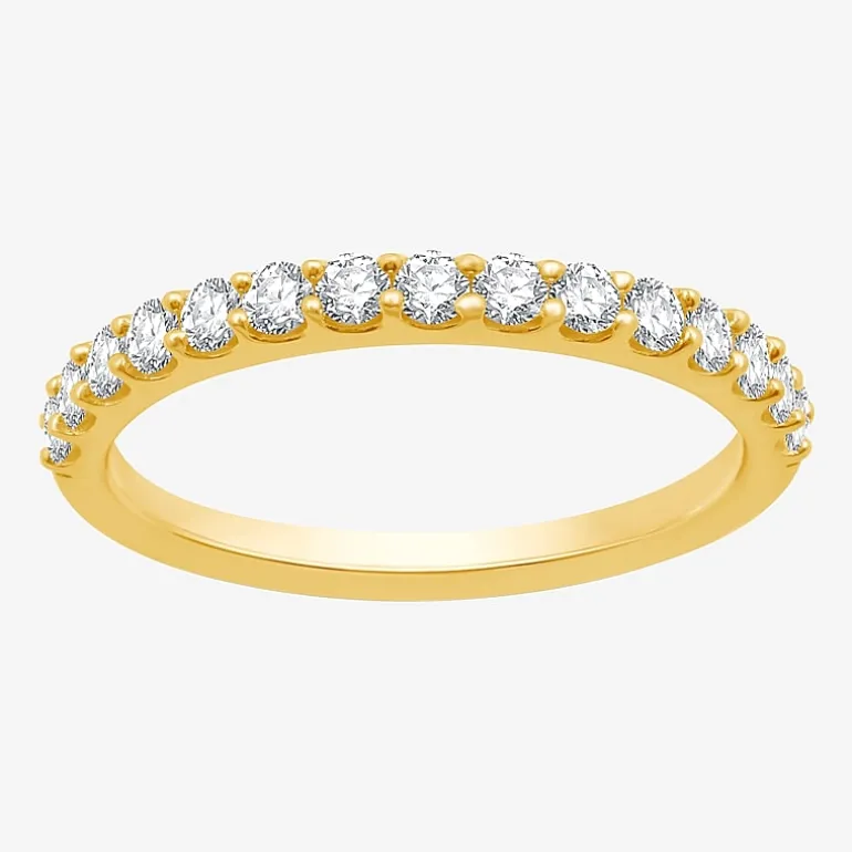 1/2 CT.T.W. Natural Diamond 10K Gold Wedding Band
