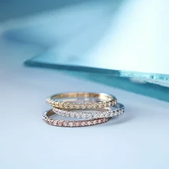 1/7 CT.T.W. Natural Diamond 10K or 14K Gold Band Ring