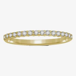 1/7 CT.T.W. Natural Diamond 10K or 14K Gold Band Ring