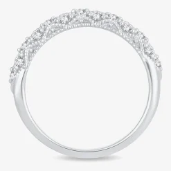 1/4 CT.T.W. Natural Diamond 10K or 14K White Gold Anniversary Wedding Band