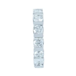3 CT.T.W. Natural Diamond 14K White Gold Eternity Band