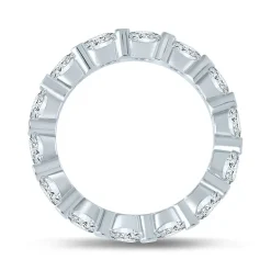 3 CT.T.W. Natural Diamond 14K White Gold Eternity Band