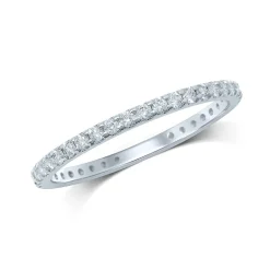 1/2 CT.T.W. Natural Diamond 14K White Gold Eternity Band