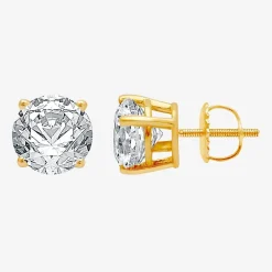 2 CT. T.W. Natural White Diamond 14K Gold 6.3mm Stud Earrings