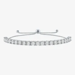 2 CT. T.W. or 3 CT.T.W. (G-H / SI2-I1) Lab-Grown Diamond Bolo Bracelet in 14K Gold