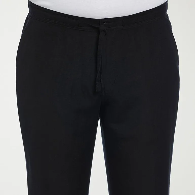 Cubavera 30" Inseam Linen Mens Regular Fit Big and Tall Drawstring Pant