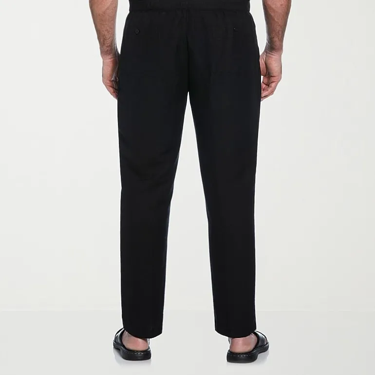 Cubavera 30" Inseam Linen Mens Regular Fit Big and Tall Drawstring Pant