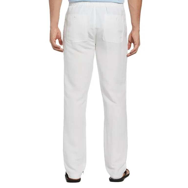 Cubavera 32" Inseam Linen Mens Regular Fit Drawstring Pant