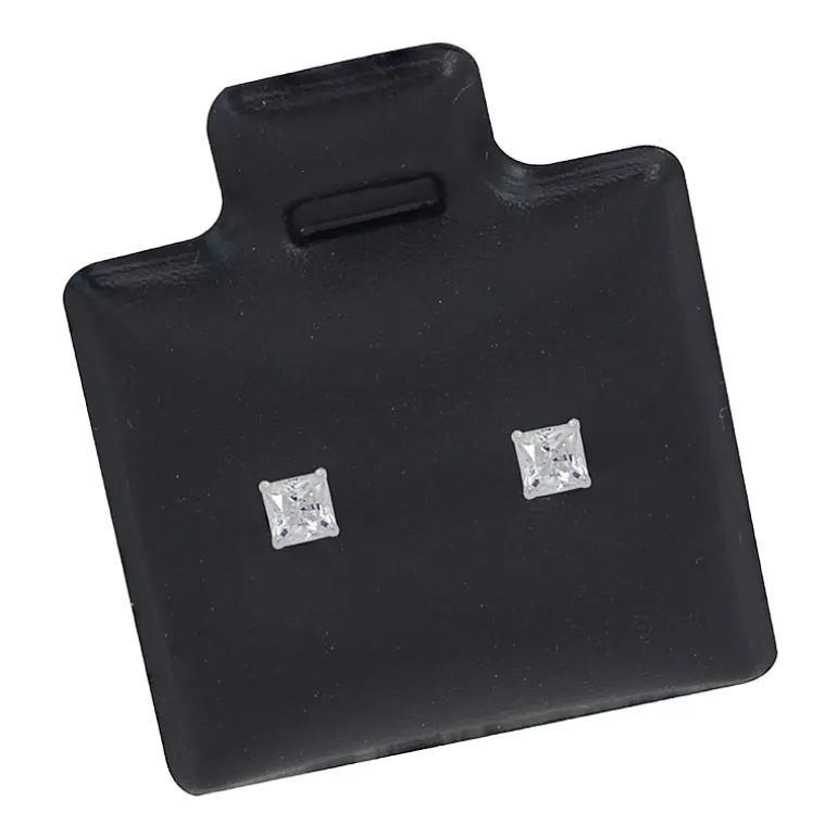 Cubic Zirconia 14K Gold 8mm Stud Earrings