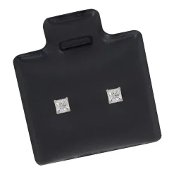 Cubic Zirconia 14K Gold 8mm Stud Earrings