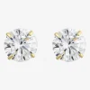 Cubic Zirconia 10K Gold 6mm Stud Earrings