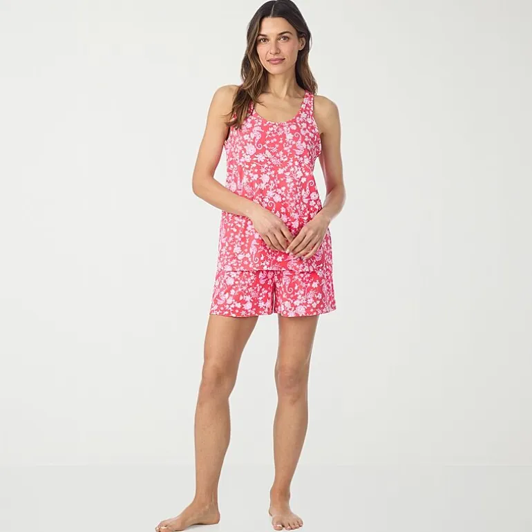 Cuddl Duds Womens Sleeveless 2-pc. Pajama Set