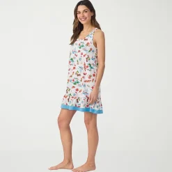 Cuddl Duds Womens Sleeveless Scoop Neck Chemise
