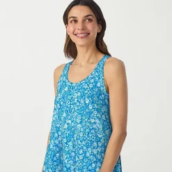 Cuddl Duds Womens Sleeveless Scoop Neck Chemise
