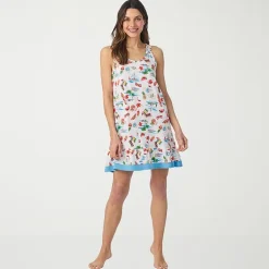Cuddl Duds Womens Sleeveless Scoop Neck Chemise