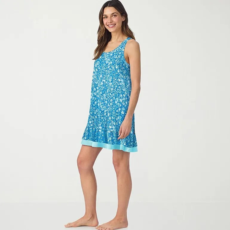 Cuddl Duds Womens Sleeveless Scoop Neck Chemise