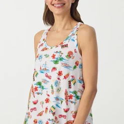 Cuddl Duds Womens Sleeveless Scoop Neck Chemise