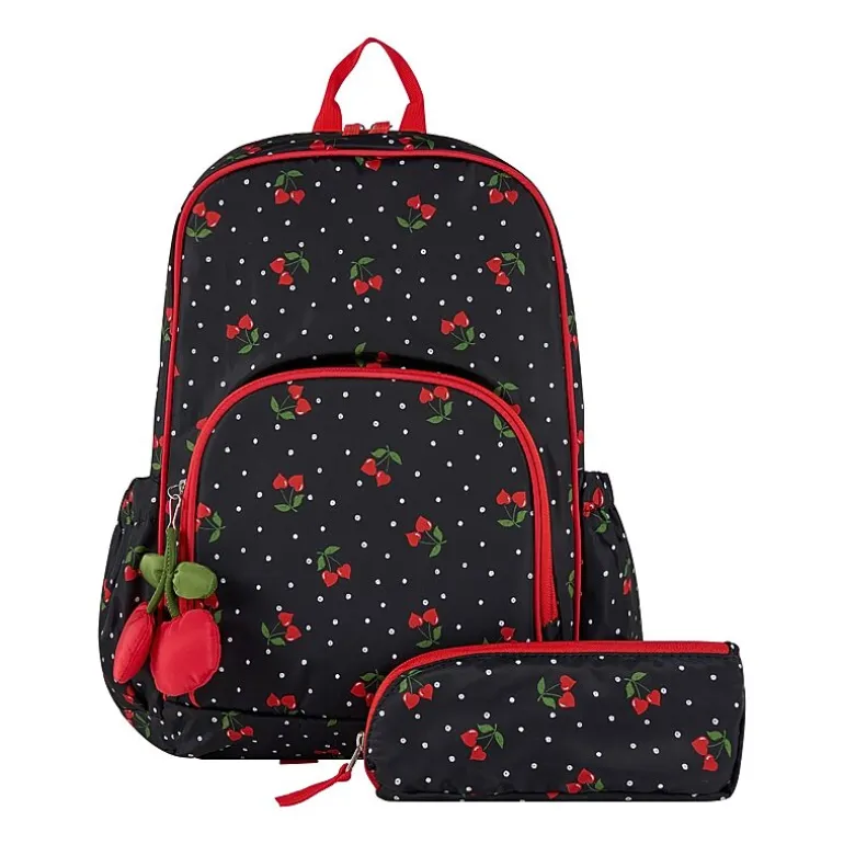 Cudlie Printed Nylon 2-pc Backpack with Charm
