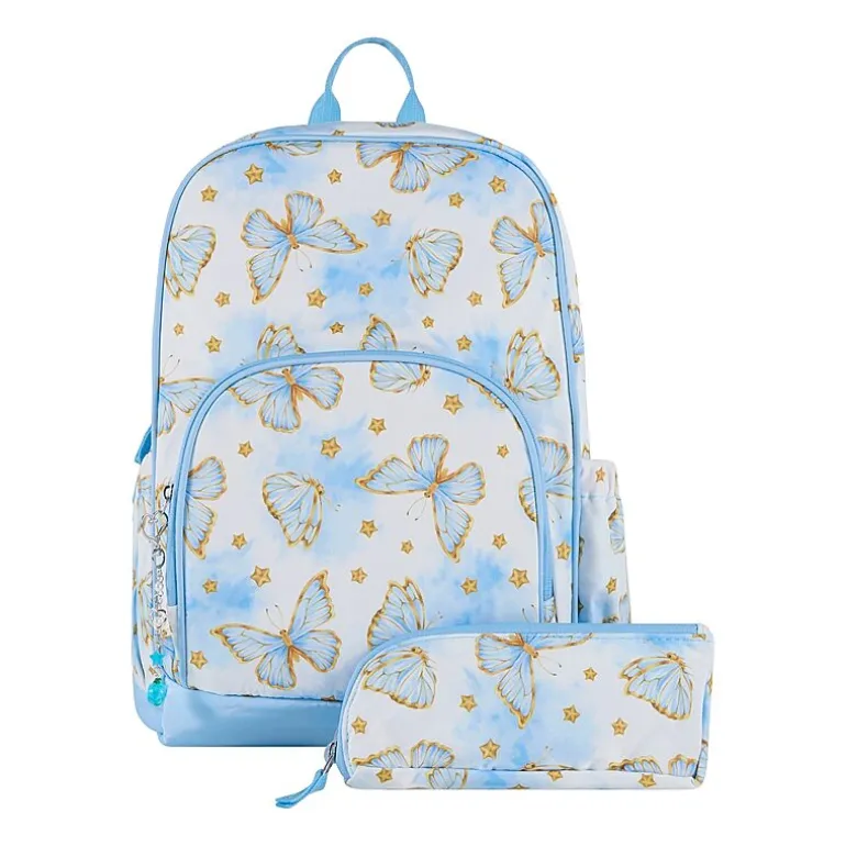 Cudlie Printed Nylon 2-pc Backpack with Charm