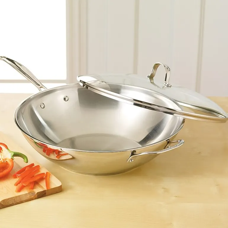 Cuisinart® 14" Stainless Steel Stir Fry Pan