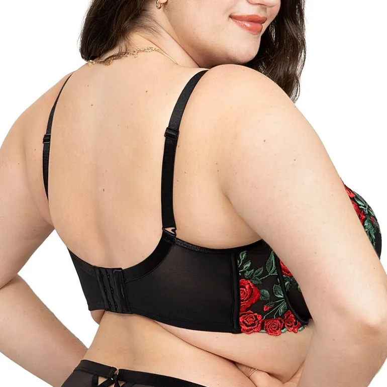 Curvy Couture Embroidery Unlined Balconette-1613