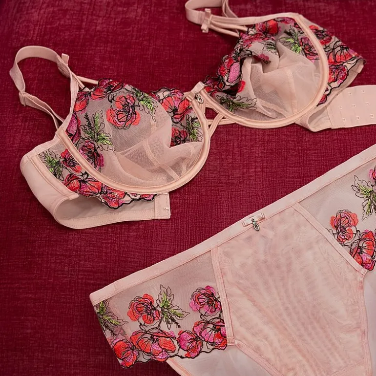 Curvy Couture Embroidery Unlined Balconette-1613