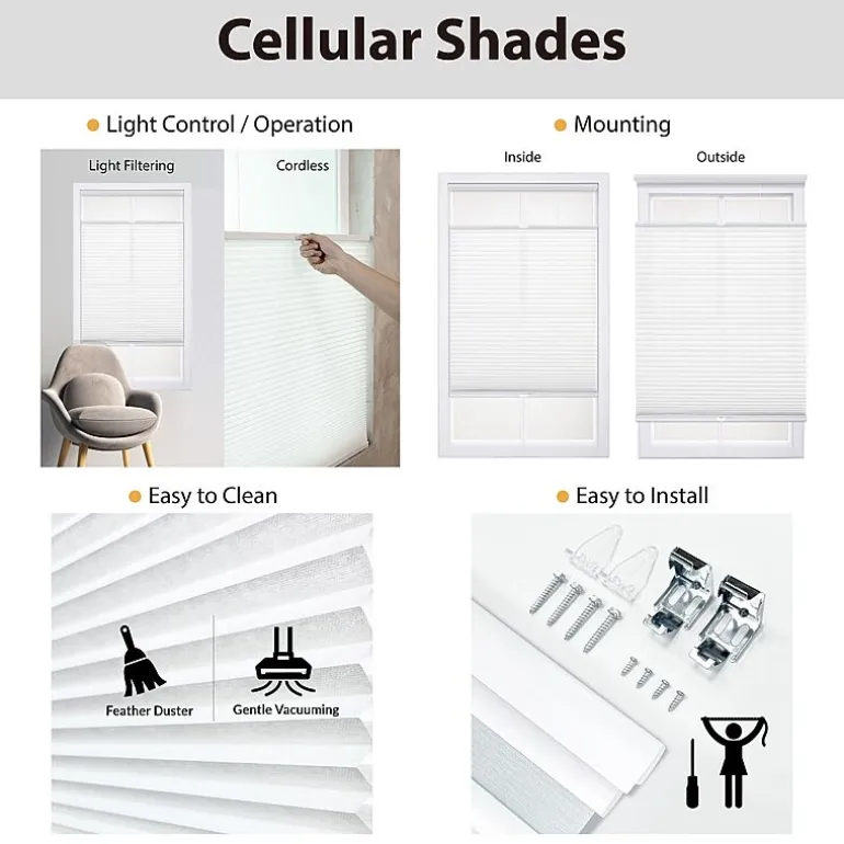 Cut-to-Width Cordless Top-Down Bottom-Up Light-Filtering Shade