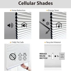 Cut-to-Width Cordless Top-Down Bottom-Up Light-Filtering Shade