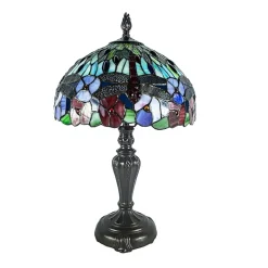 Dale Tiffany 20" Catalina Dragonfly Tiffany Glass Table Lamp