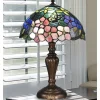 Dale Tiffany Kannon Peony Glass Table Lamp