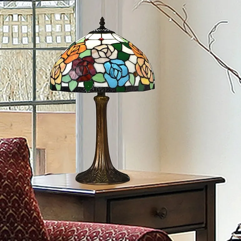 Dale Tiffany 19.5" Manor Tiffany Glass Table Lamp