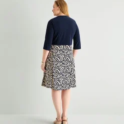 Danny & Nicole Womens Plus Abstract Jacket Dress