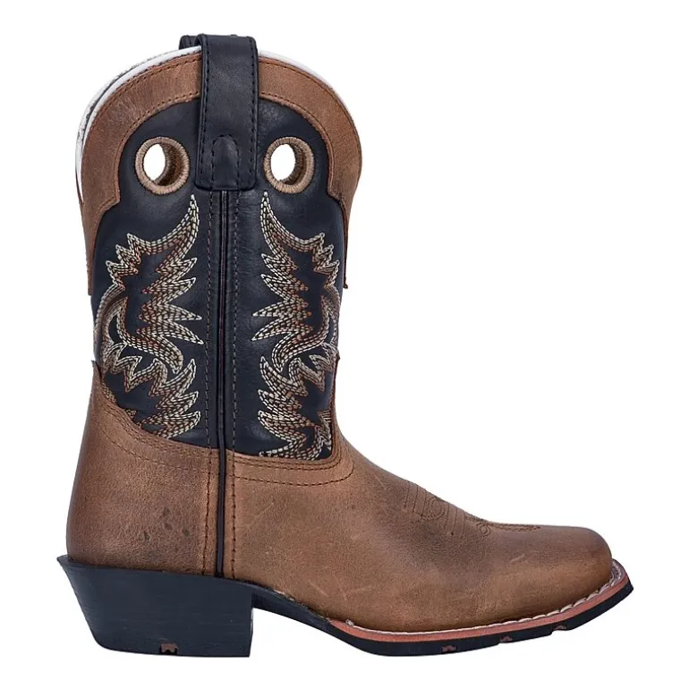 Dan Post Little & Big Kid Boys Rascal Stacked Heel Cowboy Boots