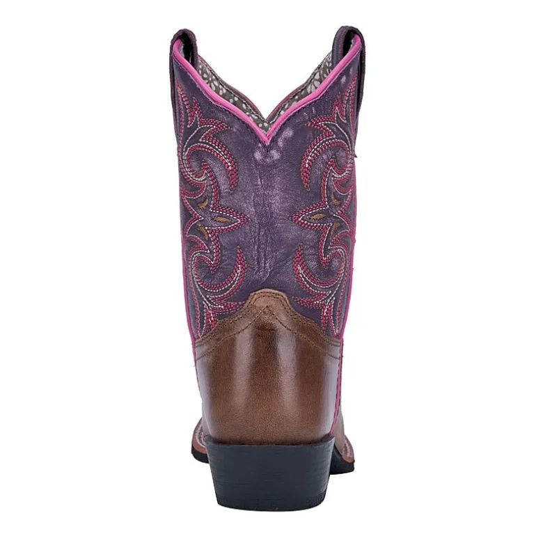 Dan Post Little & Big Kid Girls Majesty Stacked Heel Cowboy Boots