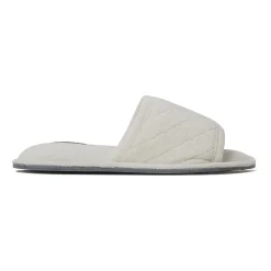 Dearfoams Beatrice Quilted Terry Womens Memory Foam Slip-On Slippers