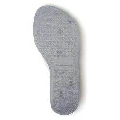 Dearfoams Beatrice Quilted Terry Womens Memory Foam Slip-On Slippers