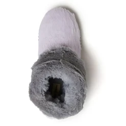 Dearfoams Beth Furry Womens Memory Foam Bootie Slippers