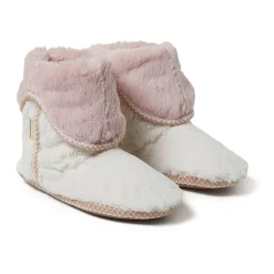 Dearfoams Beth Furry Womens Memory Foam Bootie Slippers