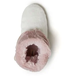 Dearfoams Beth Furry Womens Memory Foam Bootie Slippers