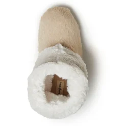 Dearfoams Beth Furry Womens Memory Foam Bootie Slippers