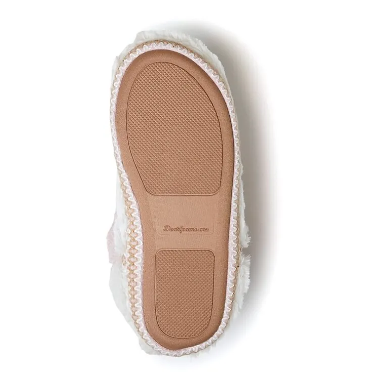 Dearfoams Beth Furry Womens Memory Foam Bootie Slippers