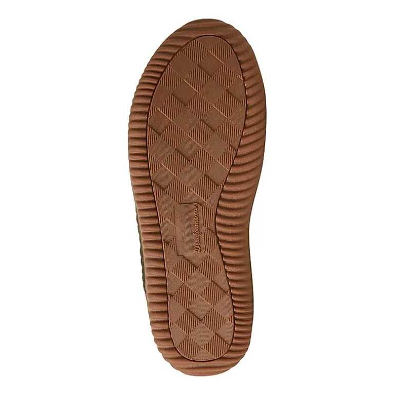 Dearfoams Brixen Energy Return Mens Memory Foam Bootie Slippers Wide Width