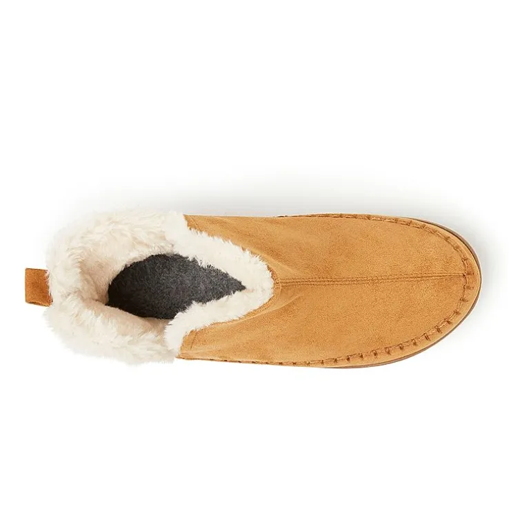 Dearfoams Brixen Energy Return Mens Memory Foam Bootie Slippers Wide Width