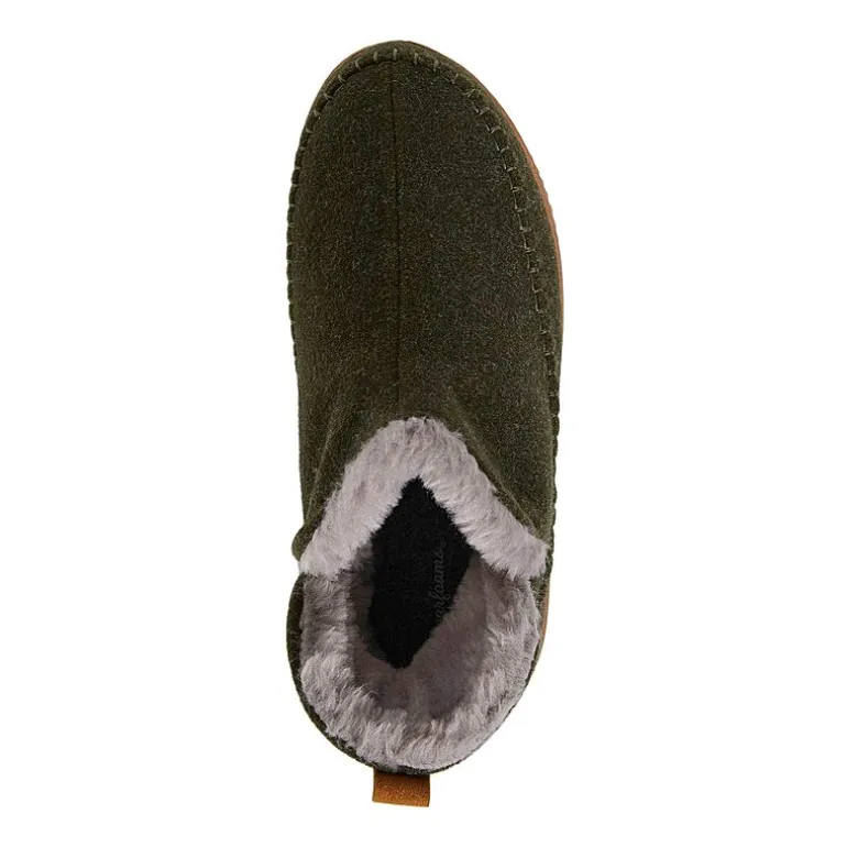 Dearfoams Brixen Energy Return Mens Memory Foam Bootie Slippers Wide Width