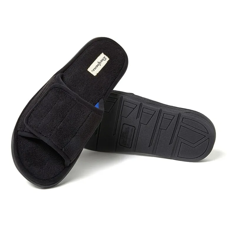 Dearfoams Collin Mens Memory Foam Slip-On Slippers