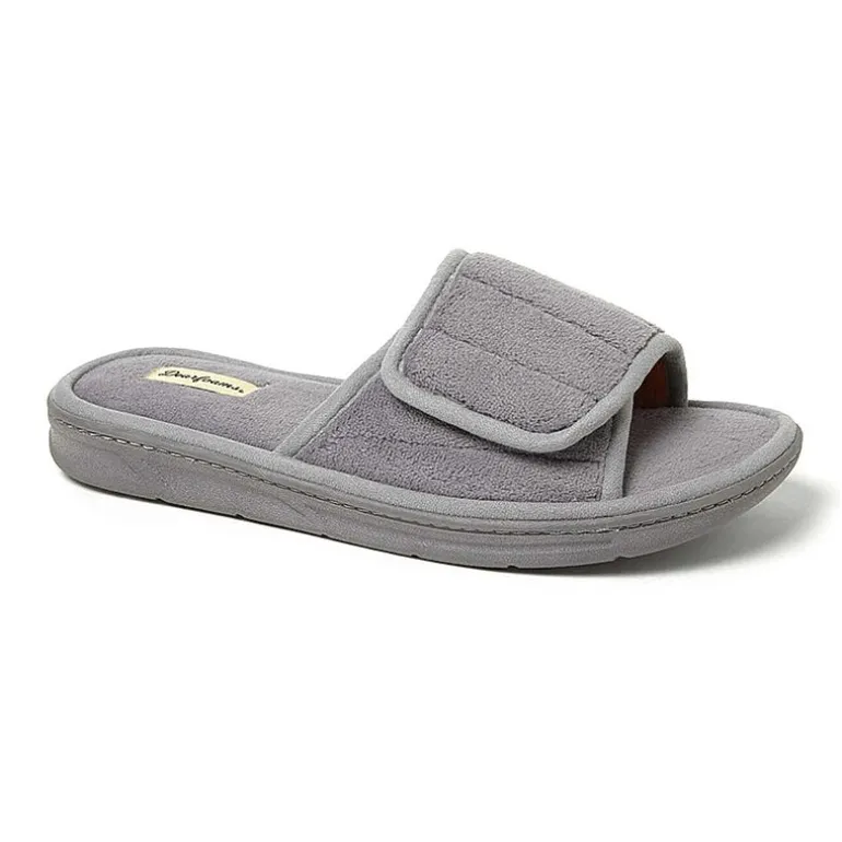Dearfoams Collin Mens Memory Foam Slip-On Slippers