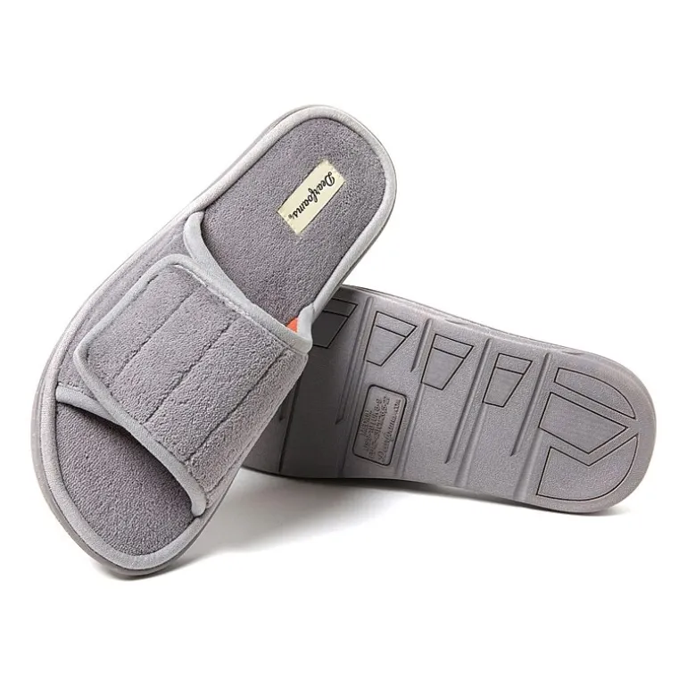 Dearfoams Collin Mens Memory Foam Slip-On Slippers