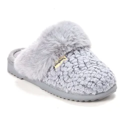 Dearfoams Courtney Knit Scuff Womens Memory Foam Slip-On Slippers