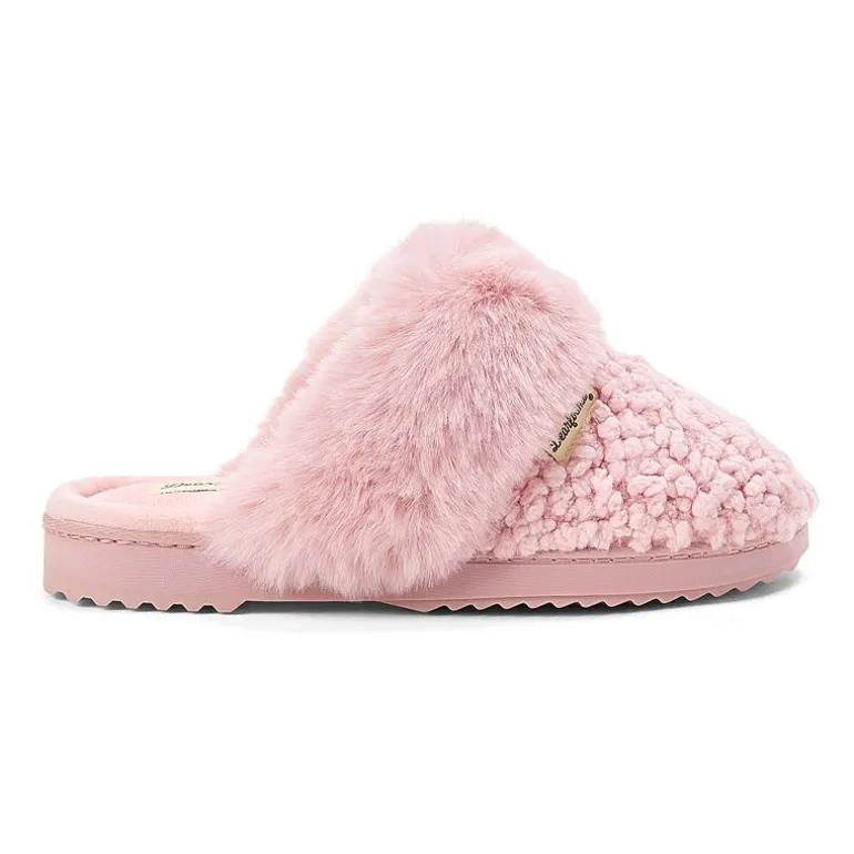 Dearfoams Courtney Knit Scuff Womens Memory Foam Slip-On Slippers
